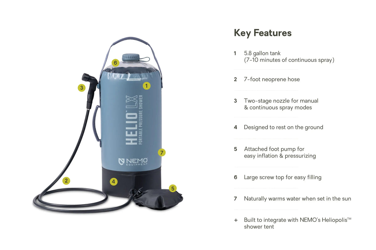 Helio™ Portable Pressure Shower